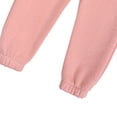 thumbnail image 5 of Huowey Toddler Boys Girls Long Sleeve Solid Color Thicken Pullover Hooded Tops Pants Warm Outfits Comfort Dailywear, 3-4 Years, 5 of 5
