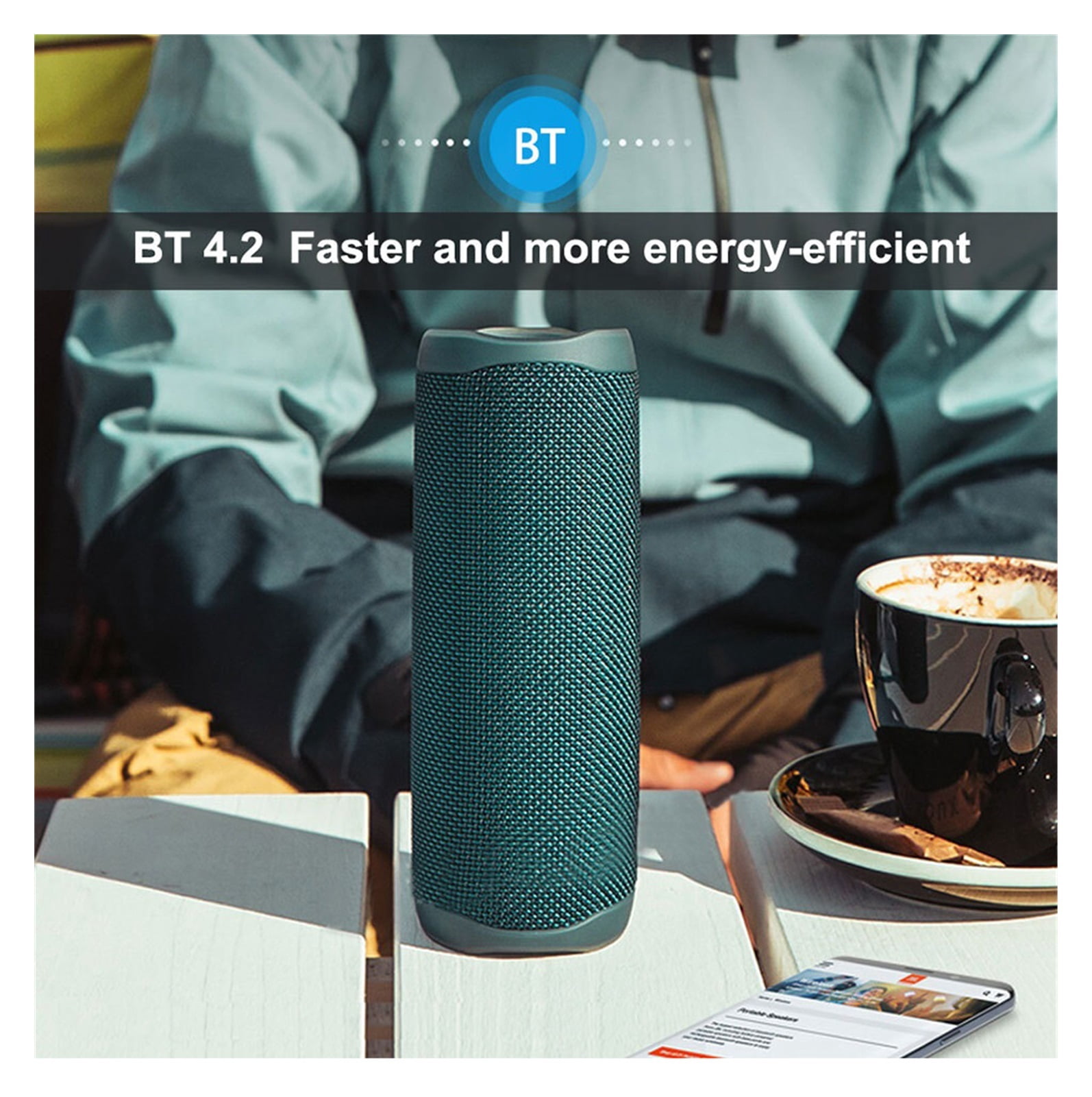 Wireless Waterproof Portable Bluetooth Speaker IPX7 Outdoor Travel Party Stereo Bass Music ,Quality Sound