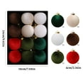 thumbnail image 3 of Christmas Balls Ornaments Christmas Tree Decorations Set Cloth Ball Christmas Ball Decorative Item Christmas Decoration, 3 of 4