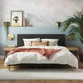 thumbnail image 2 of Mr. Kate Daphne Upholstered Bed with Vertical Channel Tufted Headboard, King, Dark Gray Linen, 2 of 22