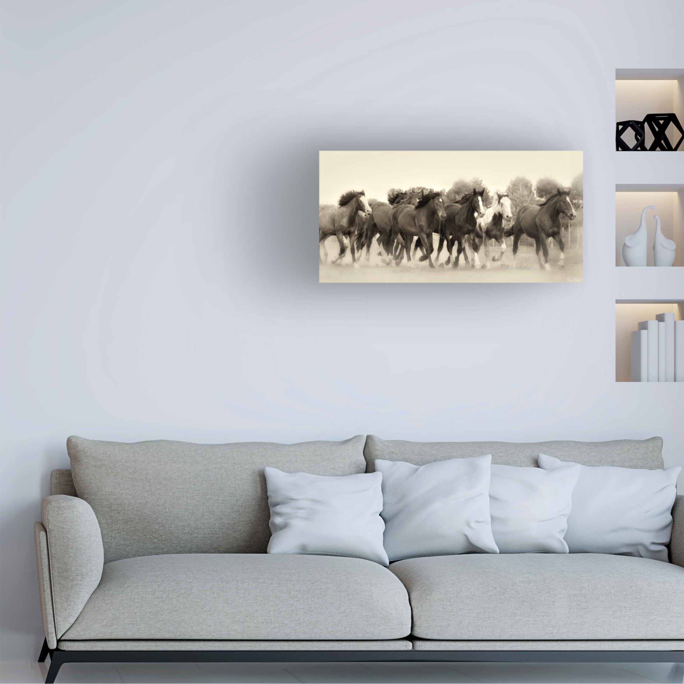 Trademark Fine Art David Drost  Running Free Canvas Wall Art
