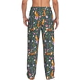 thumbnail image 7 of Salouo Wolf Fox In Flower Forest Print Pajama Pants for Men, Lounge Pants Elastic Waistband Casual Men's sleepwear Loungewear Sleep Pajama Pant -XX-Large, 7 of 7