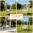 thumbnail image 4 of G TALECO GEAR Hammock Chair Stand, Outdoor Swing Frame, Indoor Swing Chair Not Included, Heavy-Duty Steel 350lbs, White, 4 of 7