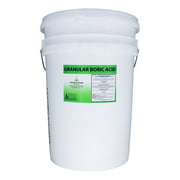 Angle View: 55 lb Pail of Granular Boric Acid H3BO3 99.9+% Pure Orthoboric Acid