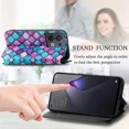 thumbnail image 3 of Compatible With Oppo Reno 8 5g Case Colorful Wallet Card Slot Pu Leather Kickstand Magnetic Rfid Blocking Cover, 3 of 3