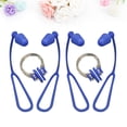 thumbnail image 4 of Shisuyan 2pcs Nose Clip with Rope Waterproof Earplug Nose Clamp Set for Kids Adults (Blue), 4 of 8