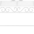thumbnail image 6 of Outsunny 44.75" Antique-Style Outdoor Patio Garden Bench, Metal Loveseat with Ivy Pattern on the Backrest, Cream White, 6 of 10