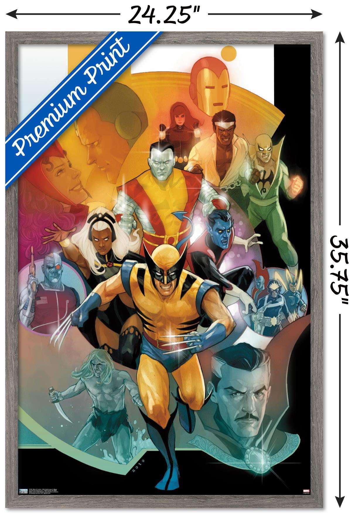Marvel Comics - 80th Anniversary Collage Wall Poster, 22.375" x 34", Framed