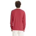thumbnail image 3 of Hanes Unisex Garment Dyed Long Sleeve Cotton T-Shirt Crimson Fall L, 3 of 7