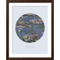 thumbnail image 2 of Art.com Old Masters, New Circles: Water Lilies (Nympheas), c.1916 Art Print by Claude Monet, Brown Frame Wall Art, 32" x 40", 2 of 4