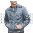 thumbnail image 2 of Generic Men's Stand Collar Jackets Classic Long Sleeve Loose Versatile Business Casual Zipper Sports Coat With Pocket, 2 of 2