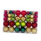 thumbnail image 1 of 100 piezas de adornos de bolas de Navidad, bolas de Navidad, decoración, colgantes, adornos navideños para Oro Rojo Verde Oscuro, 1 of 9