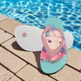 thumbnail image 3 of Psesaysky Boys' Beach Sandal Funny Axolotl Mushroom Print Trendy Slip-on Flip-Flop Sandals for Swim Pool Size 1, 3 of 7