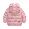 thumbnail image 2 of Chaqueta ligera con capucha para bebés de 1 a 5 años, abrigos con cremallera de dinosaurio de dibujos animados para niñas y niños, ropa de abrigo cálida para Navidad para otoño e invierno, 2 of 5