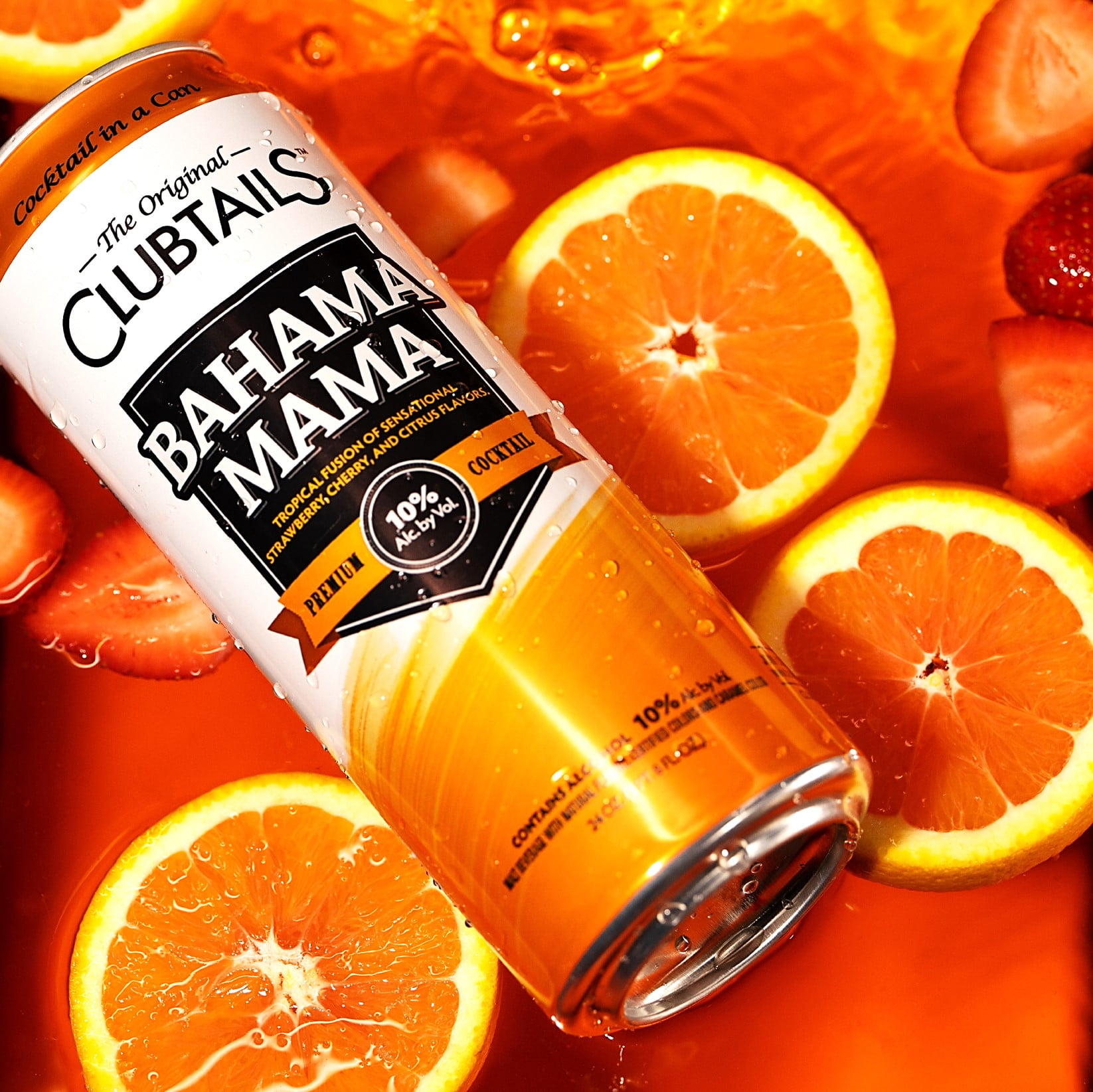 Clubtails Bahama Mama, The Original Cocktail in a Can, 24oz Can, 10% ABV