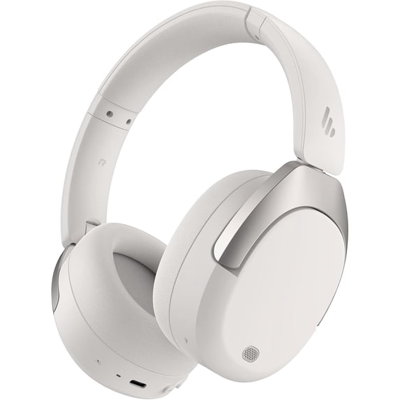 Restored Edifier W830NB Wireless Over Ear Headphones with -45dB Active Noise Cancelling, 94H Playtime, LDAC Hi-Res Sound, Spatial Audio, Fast Charging, Multipoint Connection, Bluetooth V5.4 - White (Refurbished)