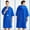 Blue, variant on Bath Poncho for Men and Women, Poncho Towel, Microfibre Surf Poncho, Bath Poncho, Towel, Made of Microfibre Also as Changing Aid Beach, Limited Time WX0001