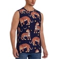 thumbnail image 2 of Kdxio Leopard Print for Men's Muscle T-shirt,Sleeveless for Workout Running Athletic Gym Lounge Casual, 2 of 7