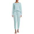 thumbnail image 2 of Muk Luks Women's and Women's Plus Top and Joggers, 2-Piece Pajama Set, 2 of 5