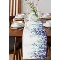 thumbnail image 4 of Watercolor Eucalyptus Table Runner 72 Inches, Spring Leaves Vintage Farmhouse Bed Runner Dresser Scarves Tabletop for Indoor Outdoor Parties/Ceremony/Banquet, 16" x 72", 4 of 8
