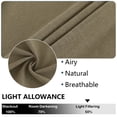 thumbnail image 6 of Lunsy 2 Panels Natural Linen Blend Textured Grommet Window Curtains Semi-Sheer Window Drapes,Brown,37"x84"x2, 6 of 8