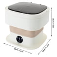 thumbnail image 2 of Portable Washing Machine,10 L Foldable Mini Washer with Turbine 3 Wash Modes for Apartments Travel Dorms RV Lightweight Compact Laundry for Underwear (), 2 of 6
