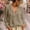 Khaki, variant on Ruffled Chiffon Blouses for Women, V Neck Lantern Sleeve Blouse Boho Plain Shirt Cute Peasant Blouses Basic Tees Modest Flowy Tops Loose Fit Tee Shirt Women Ladies Casual Tops,Black,L