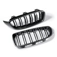 thumbnail image 5 of Astra Depot ABS Dual Slats Front Kidney Grill Grille for BMW F32 F33 F36 F82 F83 4-Series F80 M3, Carbon Fiber Pattern, 1 Pair, 5 of 6