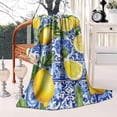 thumbnail image 3 of Lemon Blanket,Comfortable Soft Flannel Throw Blanket,All Season,Warm Lightweight Blankets for Sofa Bed Couch Living Room Chair,50"x60"(130x150cm), 3 of 4