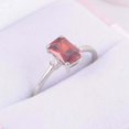thumbnail image 6 of HeartsAndYou 2ct Natural Red Garnet & Diamond Ring Trilogy 100% REAL 14k SOLID White Gold, 6 of 9