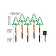 thumbnail image 3 of Hxlamzoo 5PCS 18" Christmas Tree Lights Outdoor Pathway, Christmas Decorations, Solar Xmas Tree Lights, Plug-in Christmas Pathway Lights Outdoor for Xmas Yard Garden Walkway, 3 of 9