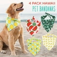 thumbnail image 1 of CNKOO 4 Pack PrimePets Dog Bandanas  Breathable Polyester  Spring & Summer Scarf Accessories For Medium To Large Breeds ZZZ, 1 of 6