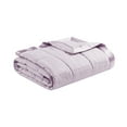 thumbnail image 5 of Madison Park Lilac Cozy Soft Lightweight Oversized Down Alternative Blanket with Satin Trim, Twin, 5 of 5