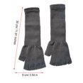 thumbnail image 3 of sweethay 1 par de guantes sin dedos Accesorio de ropa simple Cubierta de mano de punto Cubiertas elásticas de medio dedo Guante largo para Type3 NO3, 3 of 6
