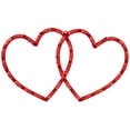 thumbnail image 3 of Northlight Lighted Double Heart Valentine's Day Window Silhouette - 17" - Red, 3 of 9