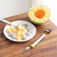 thumbnail image 4 of Bearachild Gadgets de cuchara de fruta 2 en 1 de doble cabeza DIY helado melón ensalada Baller Scoop frutas excavadora accesorios para el hogar Cocina y Comedor, 4 of 6