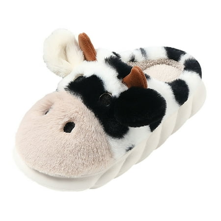 

Sehao chunky shoes for women Slippers For Men Winter Warm House Home Thick Bottom Slippers Suede womens shoes dressy casual comfortable walking shoes women