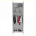 thumbnail image 6 of Armoires, Barkley Contemporary Slim Armoire | White | Engineered Wood, 6 of 8