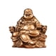 thumbnail image 1 of TQEHS Estatua de Buda sonriente dorada, decoración Fengshui, estatua de Buda sonriente para la suerte y la felicidad, estatua de Buda Maitreya sonriente sentado hecha a mano, figura coleccionable, reg, 1 of 6