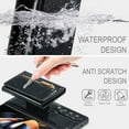 thumbnail image 6 of Allytech Glitter PU Leather Case for Samsung Galaxy Z Fold3, Detachable Magnetic 2 in 1 Wallet Kickstand Case with Zipper Pocket & Card Holder, Shockproof Anti-Scratch Protective Case - Black, 6 of 8