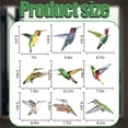 thumbnail image 3 of Pegatinas estáticas para ventana con forma de colibrí, 9 unidades, anticolisión, con alarma, pájaros, pegatinas de pared, calcomanías de colibrí volador extraíbles, impresión única de doble cara para, 3 of 8