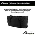 thumbnail image 6 of Champion Sports Oversized Canvas Zippered Duffle Bag, Black, 22-Ounce, 6 of 7