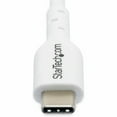 thumbnail image 2 of StarTech.com 3ft (0.9m) White USB-C Charging Cable, USB 2.0 Type-C Laptop Charger Cord, 60W Power Delivery, TPE Jacket, Data Transfer Cable, 2 of 5