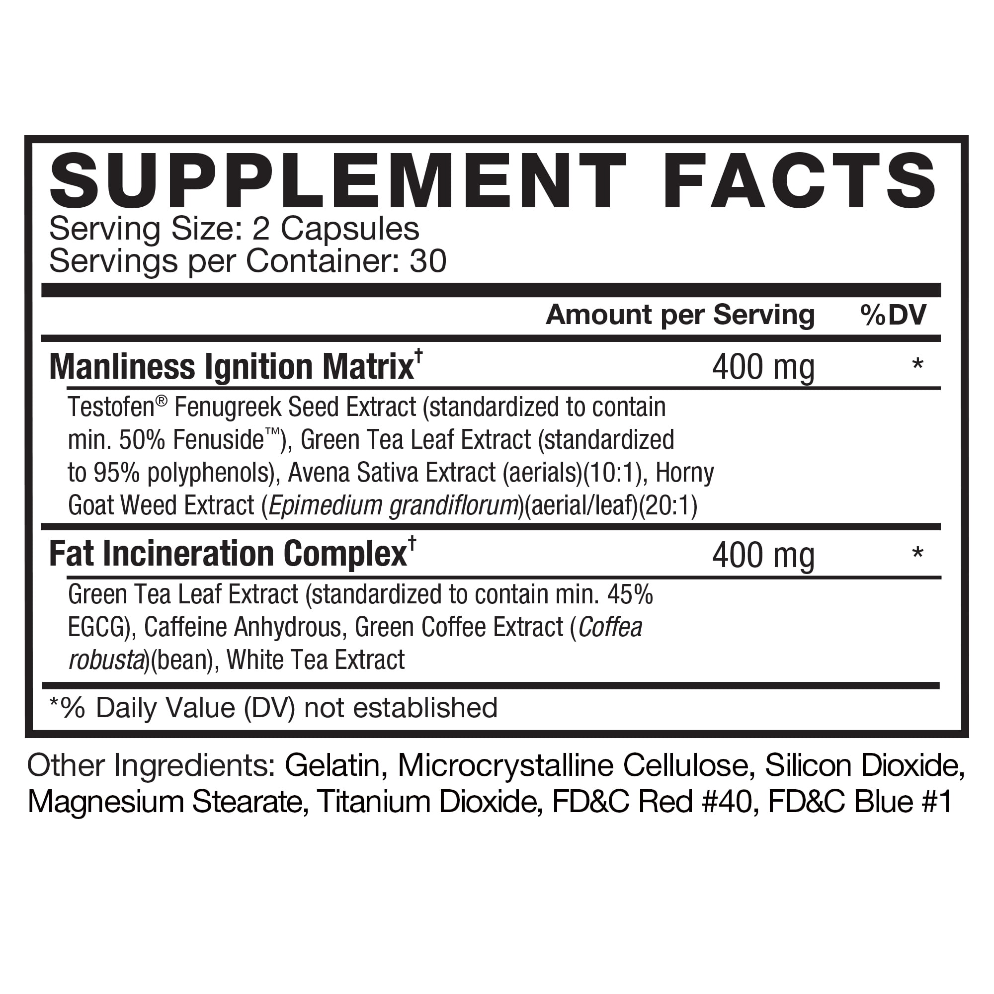 Force Factor Test X180 Ignite, Testosterone Booster for Men with Fenugreek, Horny Goat Weed for Muscle, Strength, Energy & Performance, 60 Capsules