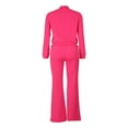 thumbnail image 6 of Spring And Summer Women's Casual Sportswear Two Piece Long Sleeved Suit Polyester Track Pants Women Jumpsuits for Women plus Size Woman Suites Pant Suits for Women Dressy Wedding Guest plus Size Hang, 6 of 8