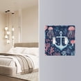 thumbnail image 4 of Yayeee Toggle Light Switch Wall Plate 3-Gang 6.37"x4.48" Decorative Outlet Cover, Light Blue Anchor, 4 of 7