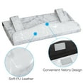 thumbnail image 3 of OTOSTAR Tissue Holder Box Mask Holder for Car, PU Leather Car Visor Tissue Holder Napkin Holder, Backseat Tissue Case Holder for Car, Vehicle (Silver Marble), 3 of 7