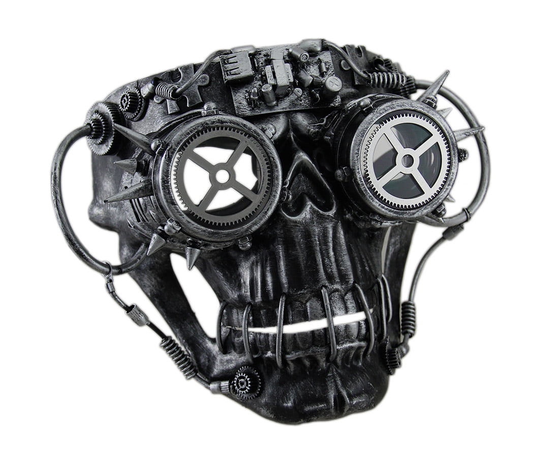 Zeckos Steamskully Metallic Finish Steampunk Skull with