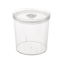 6L Food Grade Plastic Hand Bucket Transparent Round Storage Bucket Household Ice Cream Storage Tank with Lid Moisturee-proof Household Spaghetti Flour Bucket