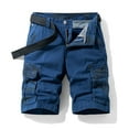 thumbnail image 2 of adviicd Cargo Shorts Men Relaxed Mens Cargo Shorts Cargo SweatShorts Relaxed Fit Outdoor Shorts with Pockets(Blue,34), 2 of 7
